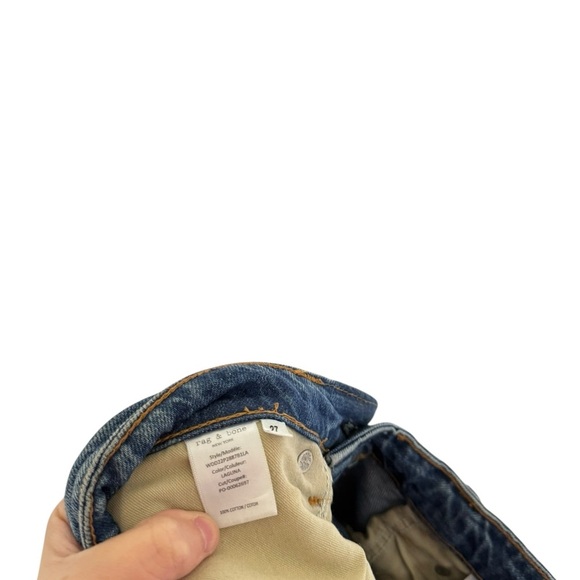 Rag & Bone Alissa High Rise Barrel Leg in Laguna - Picture 4 of 11